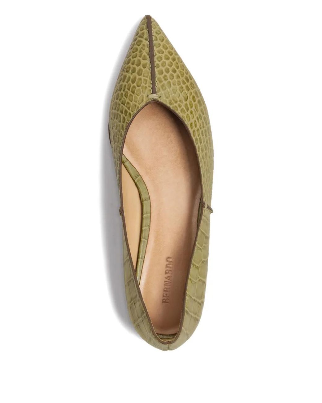 Bernardo Green Lana Flat Pumps