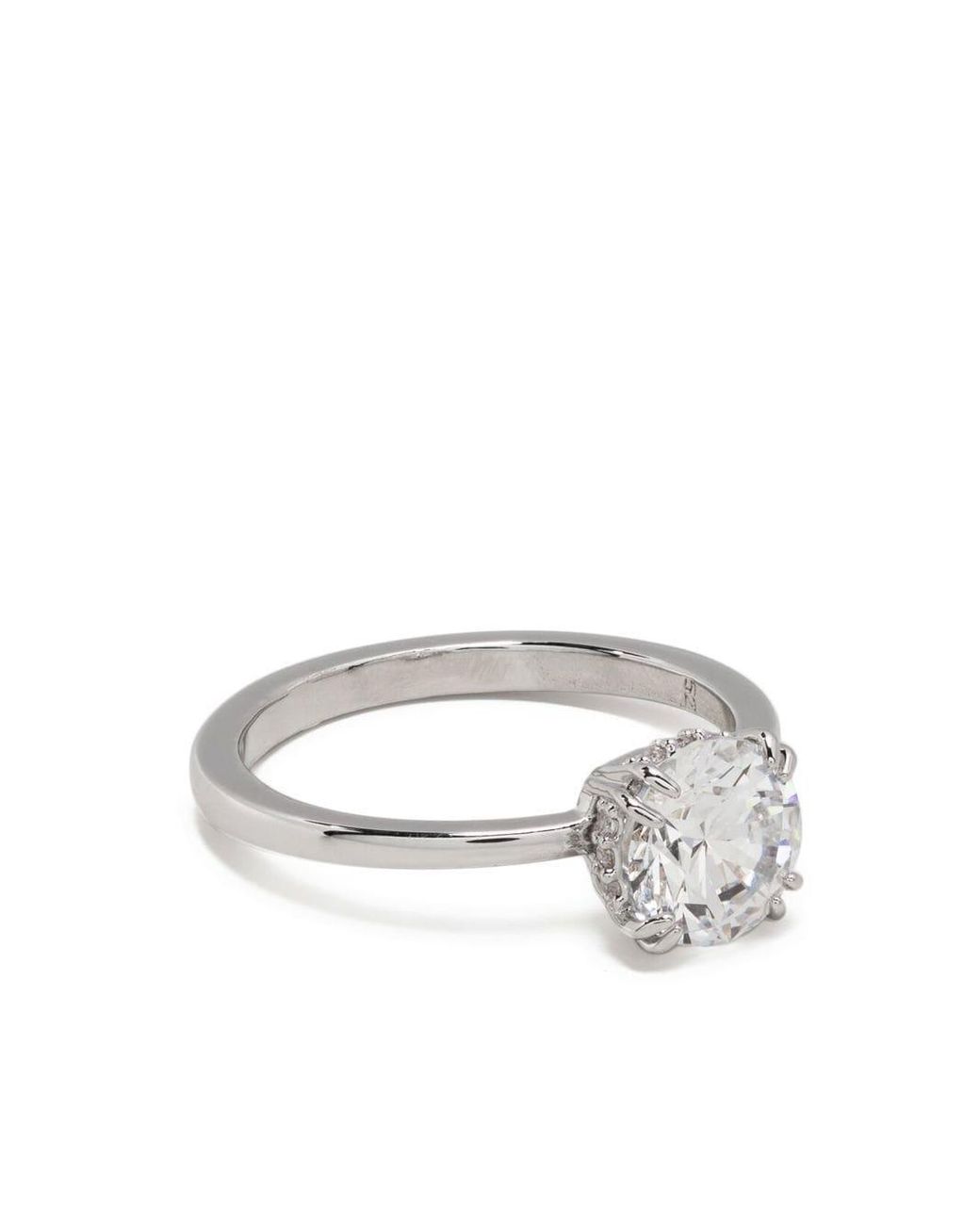 Swarovski Constella Princess-cut Crystal Ring in Metallic | Lyst