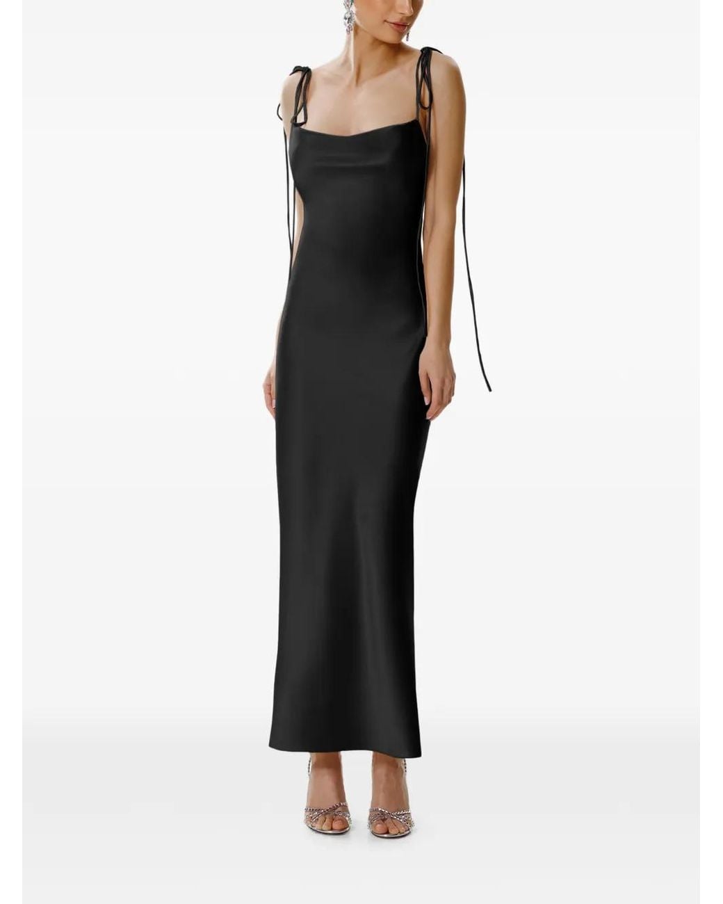 Framboise Black Jodie Sleeveless Midi Dress