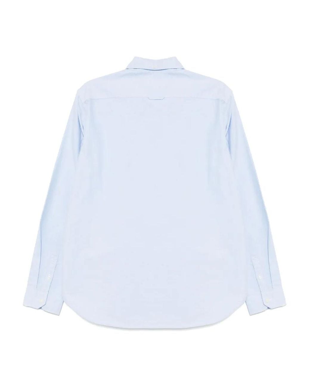 Chocoolate Blue Logo-Patch Shirt for men