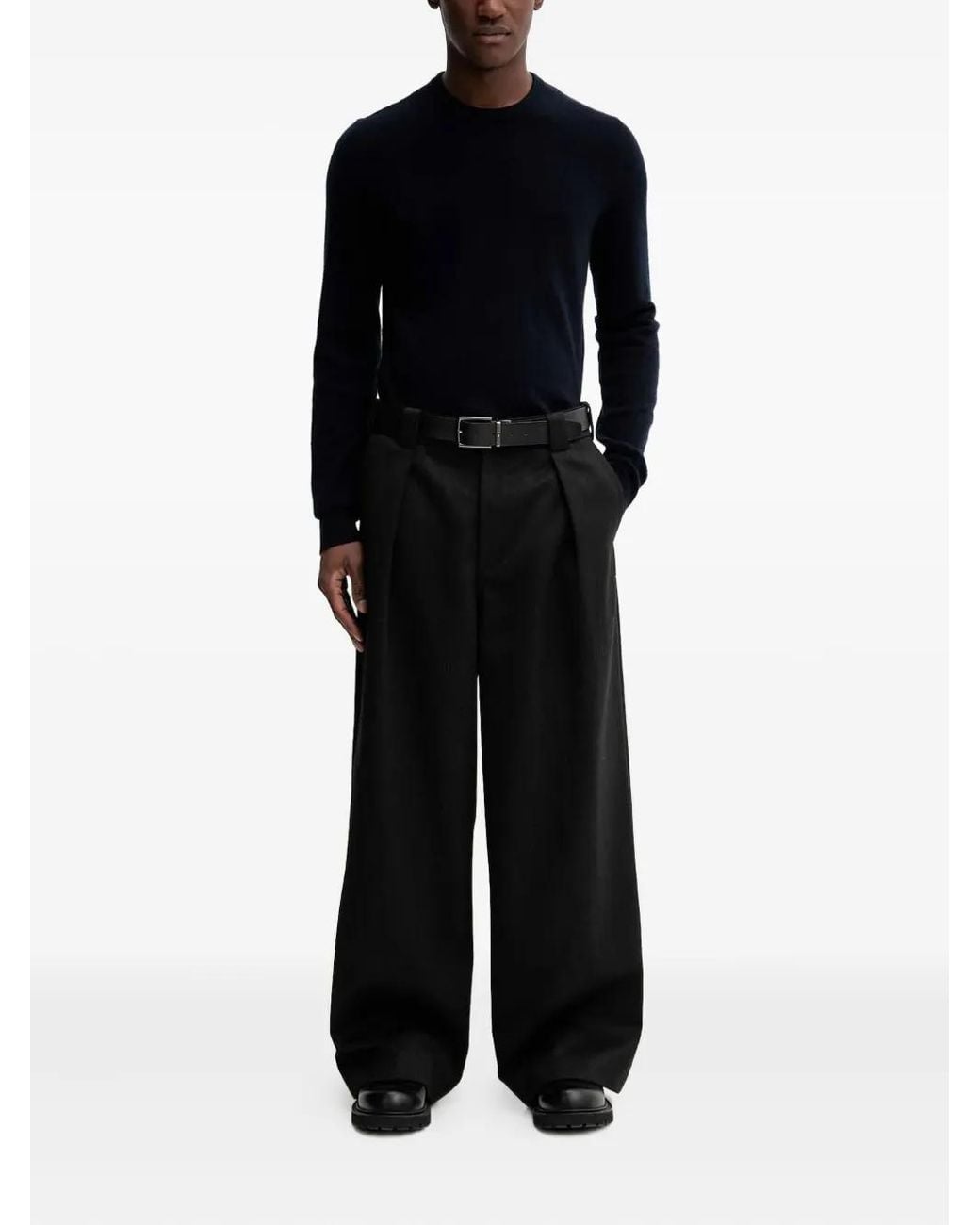 From Future Black Cashmere Sweater for men