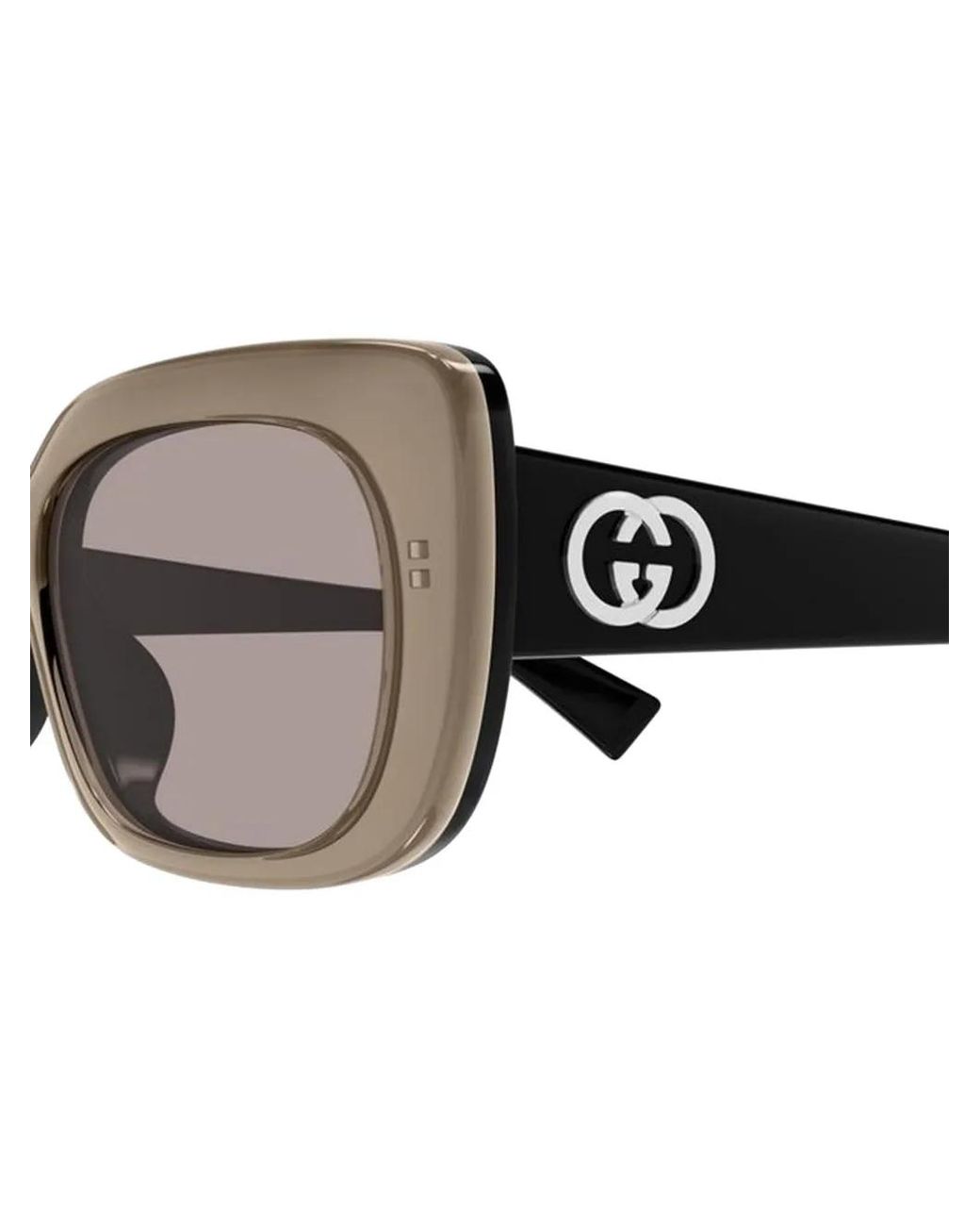 Gucci Brown Square-Frame Sunglasses