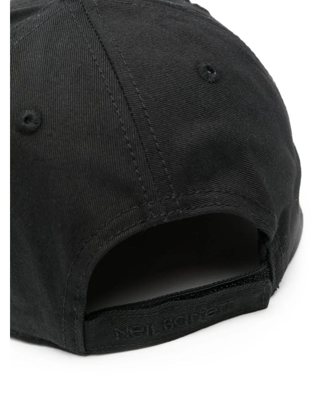 Neil Barrett Black Thunderbolt-Print Cap for men
