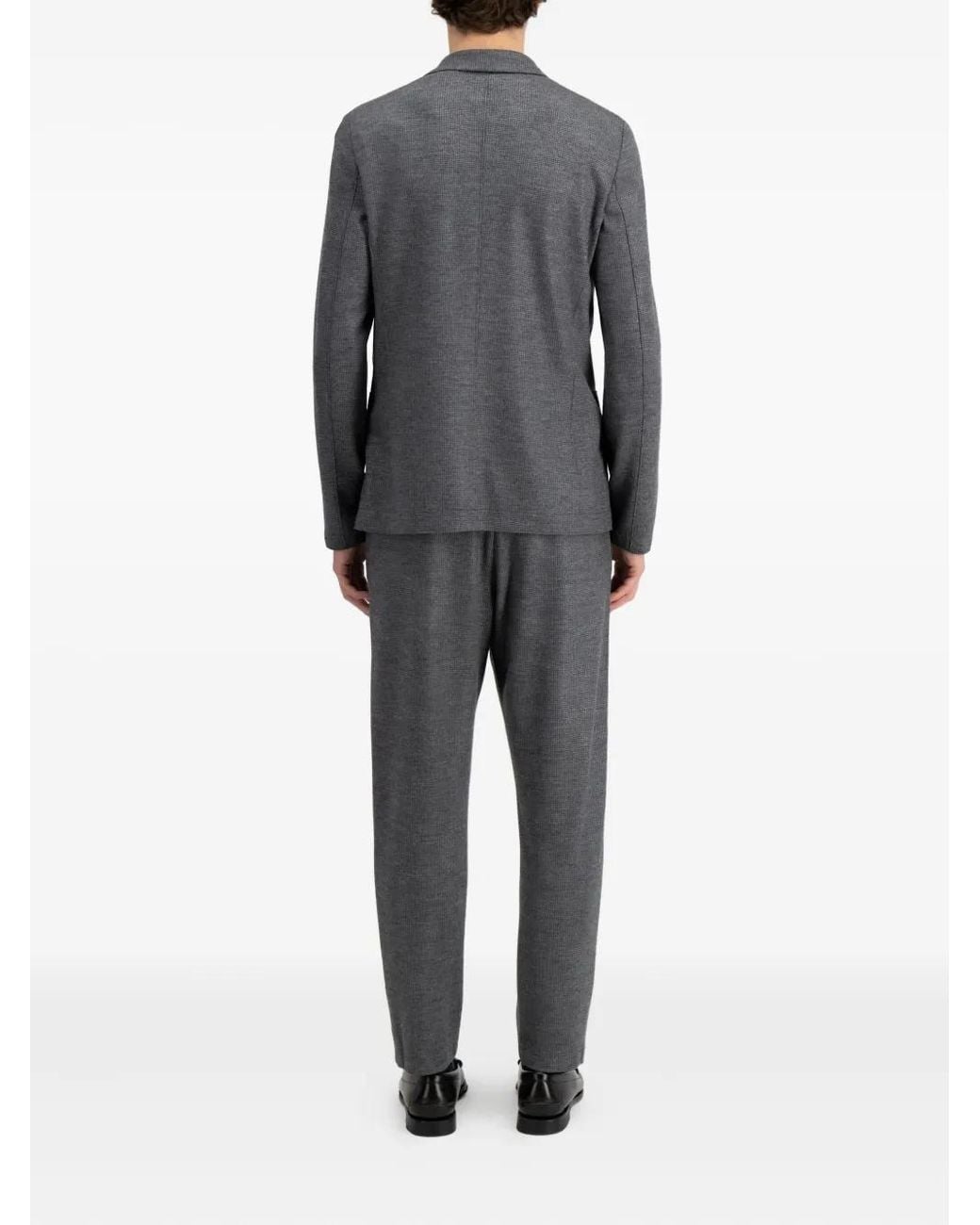 Harris Wharf London Gray Two-Button Wool Blazer for men