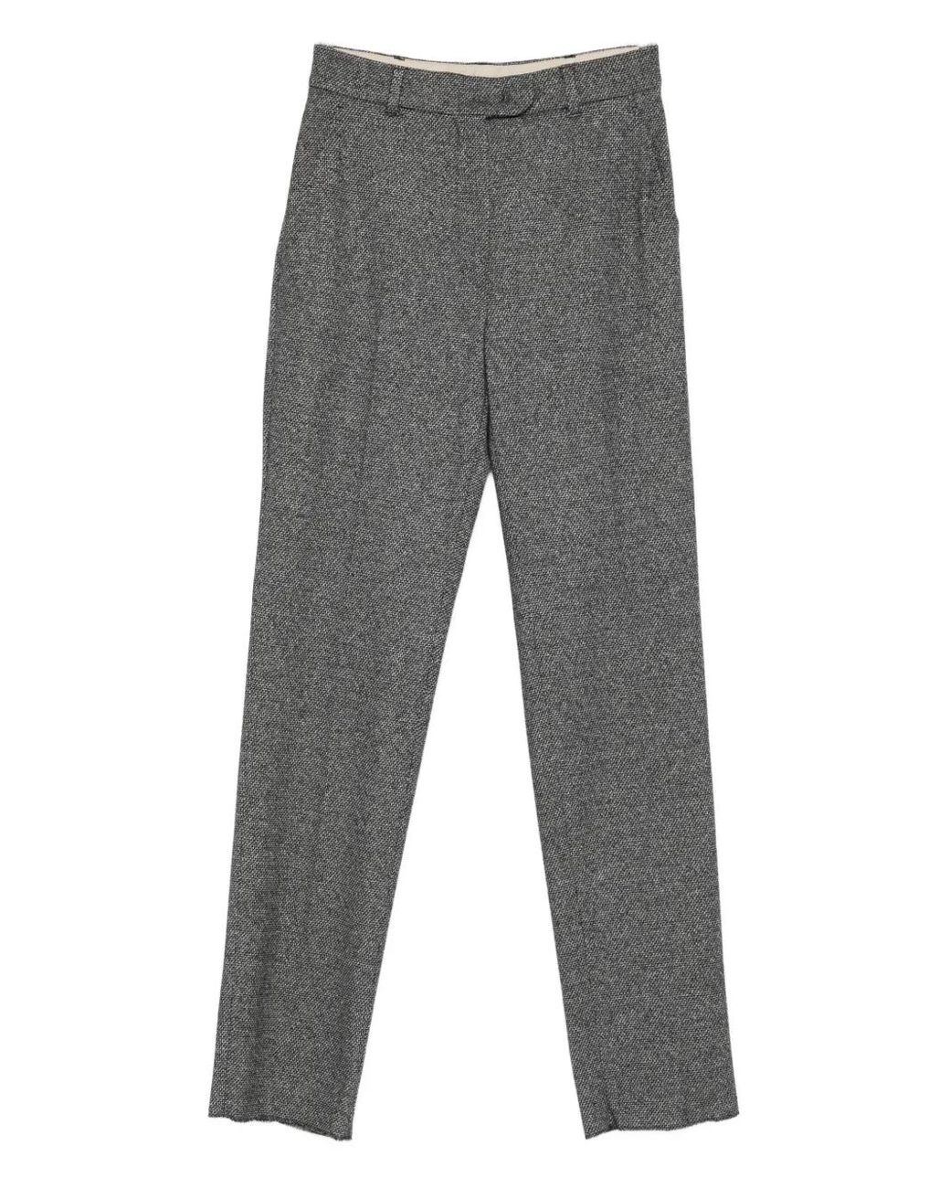 Max Mara Broek Met Textuur in het Gray