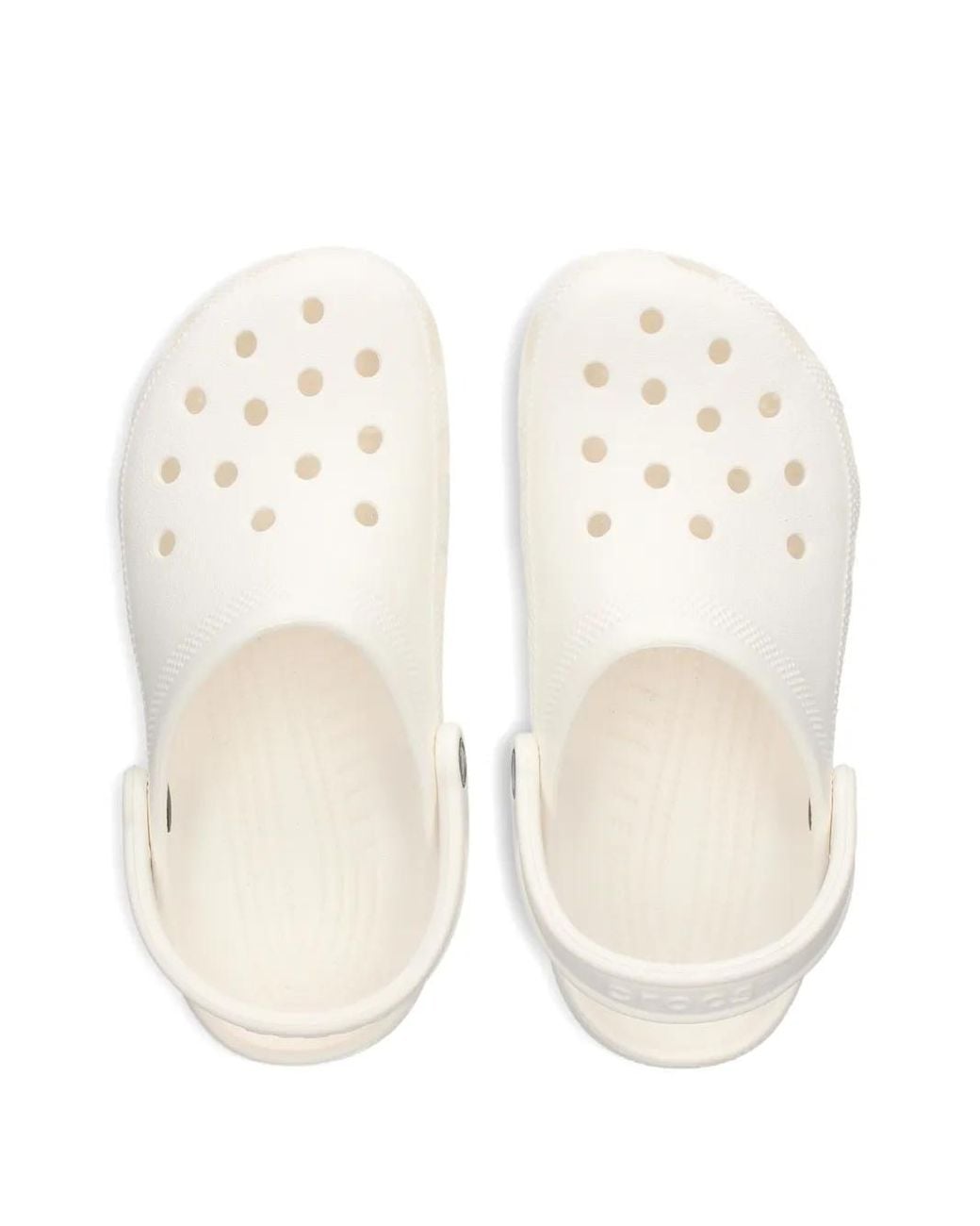 CROCSTM White Perforated Heel-Strap Clogs
