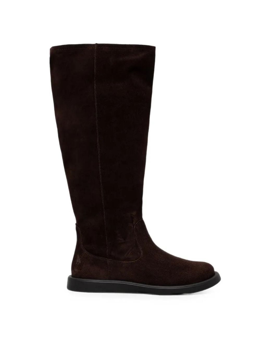 Fly London Black Suede Knee-High Boots
