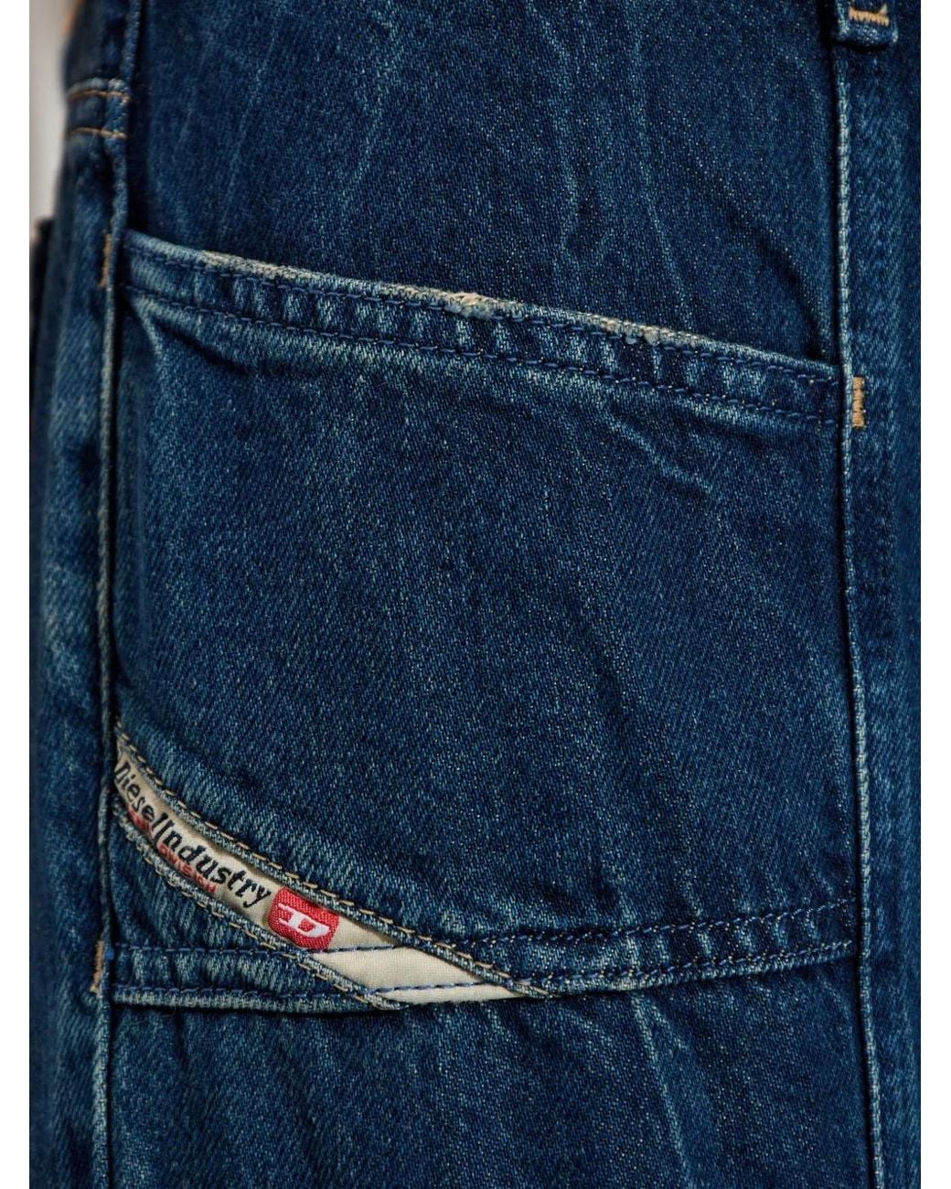 DIESEL Blue D-Akii Panel Jeans