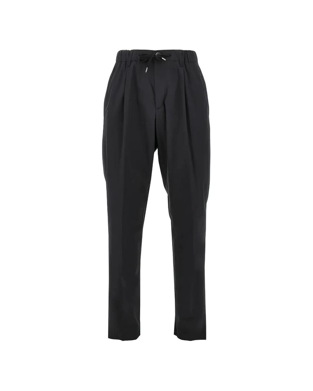 Herno Black Modal Polyester Elastane Pants for men