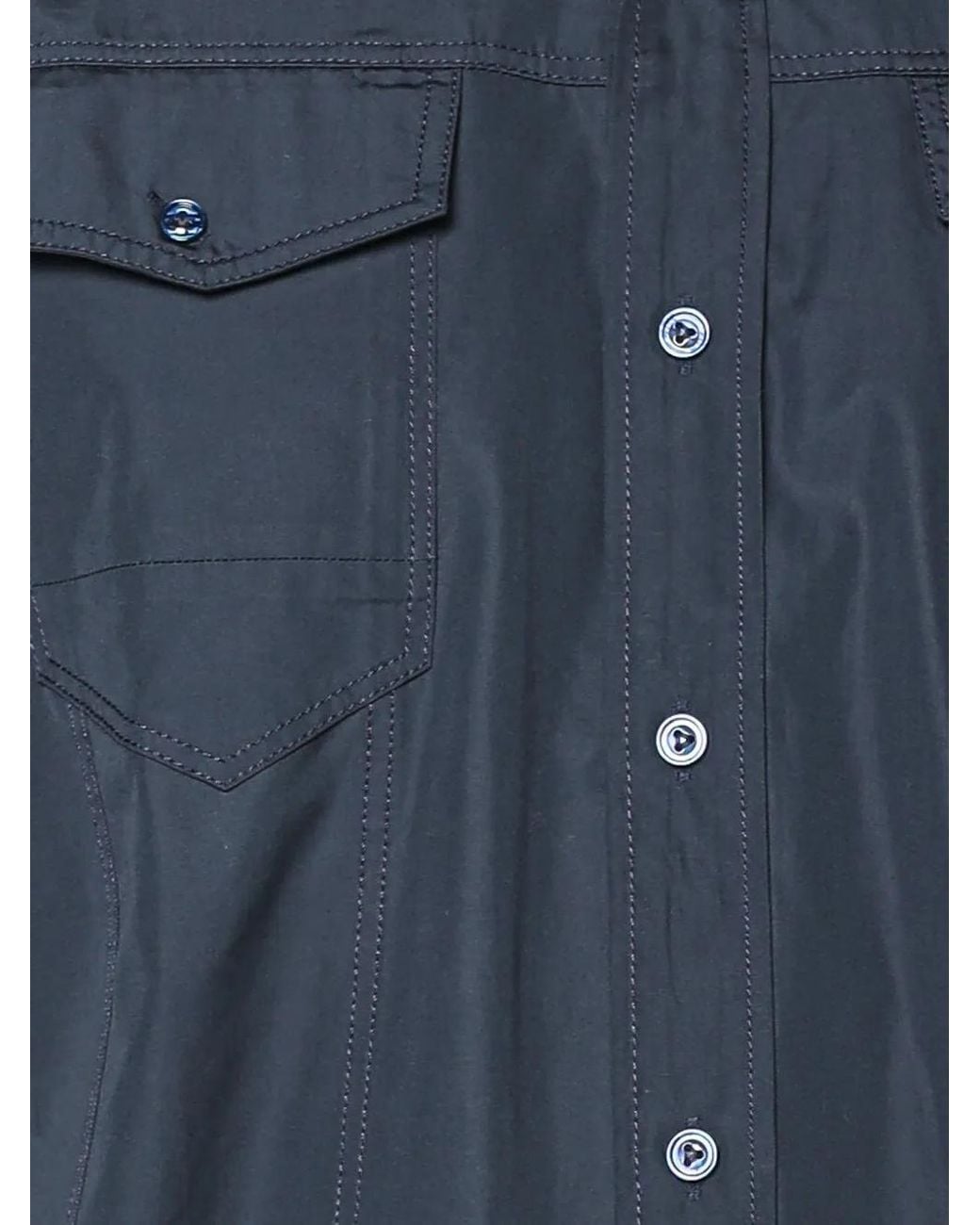 G-Star Blue Biker Kick Shirt for men