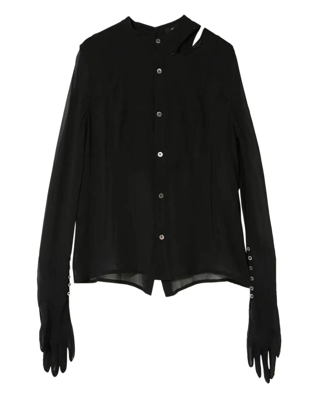 Undercover Zijden Blouse in het Black