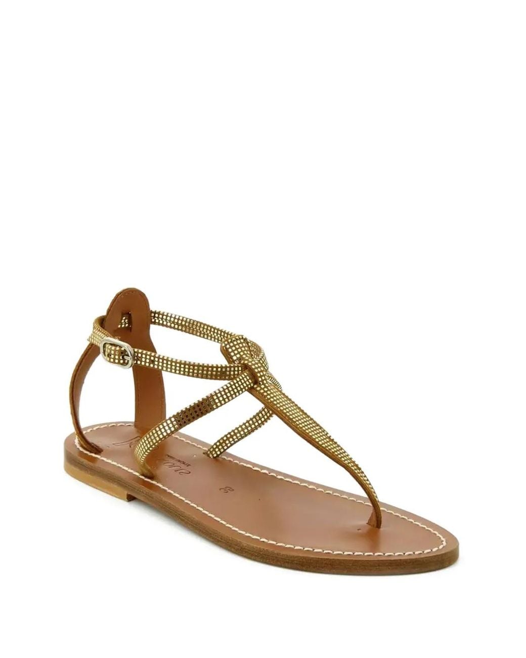 K. Jacques Brown Buffon Flat Sandals