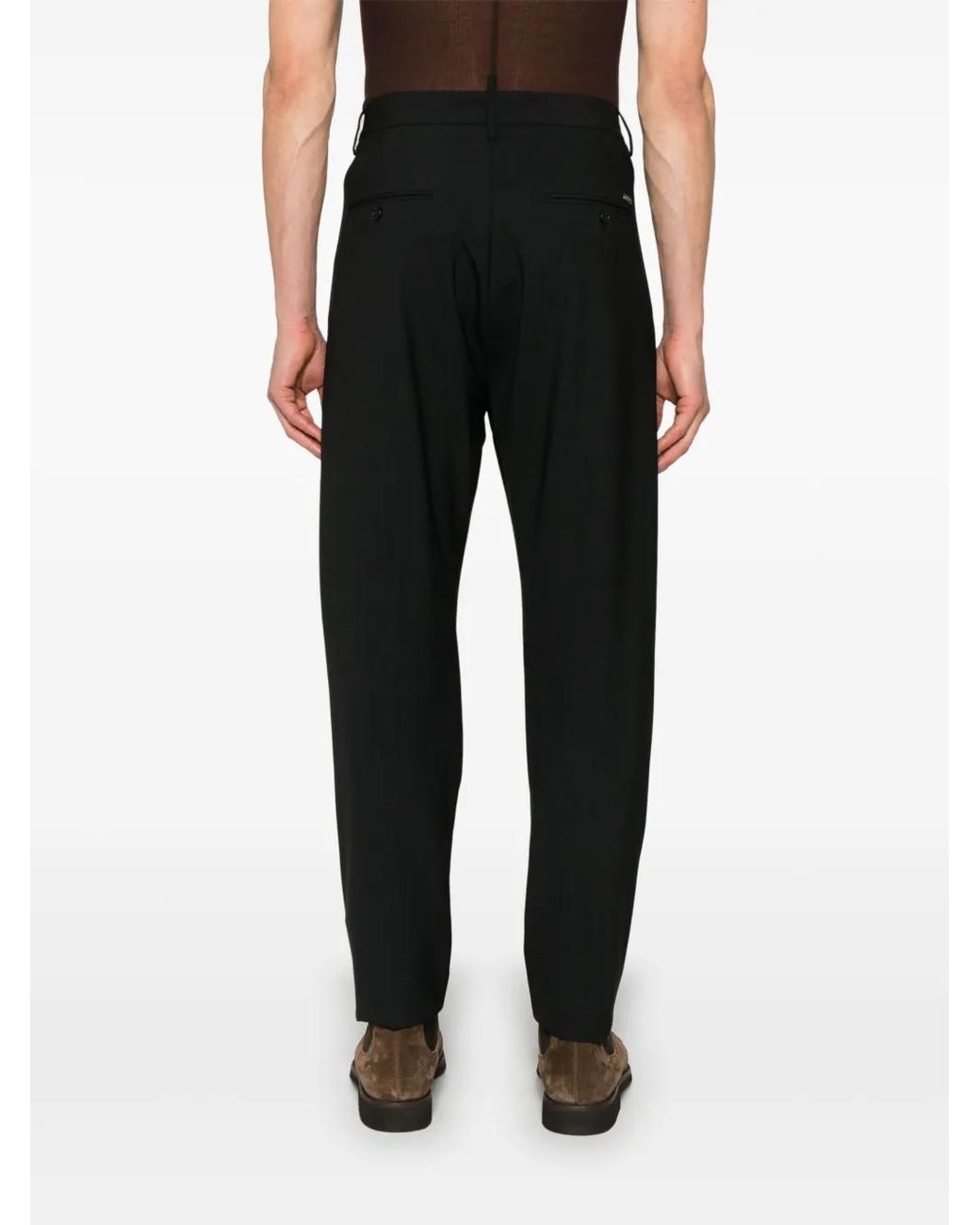 DSquared² Black Tapered Trousers for men