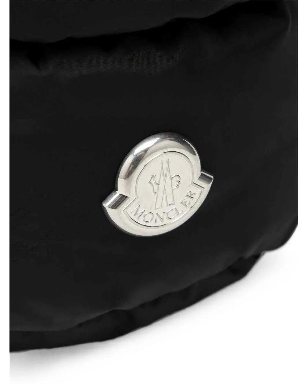 Moncler Black Caradoc Padded Drawstring Bucket Bag