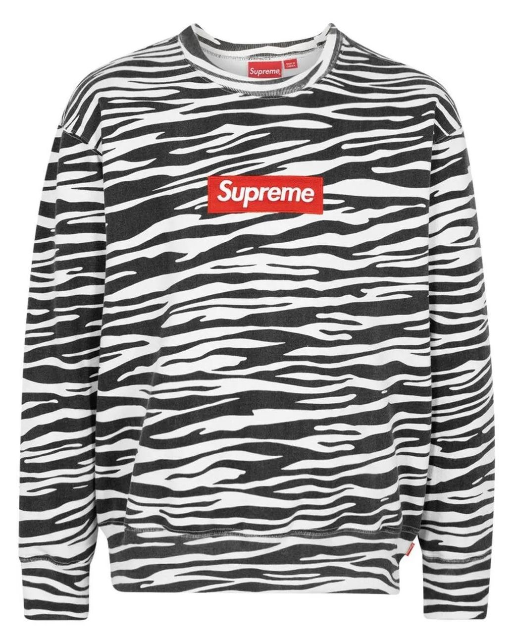 Supreme Black Box Logo Crew-Neck Sweatshirt