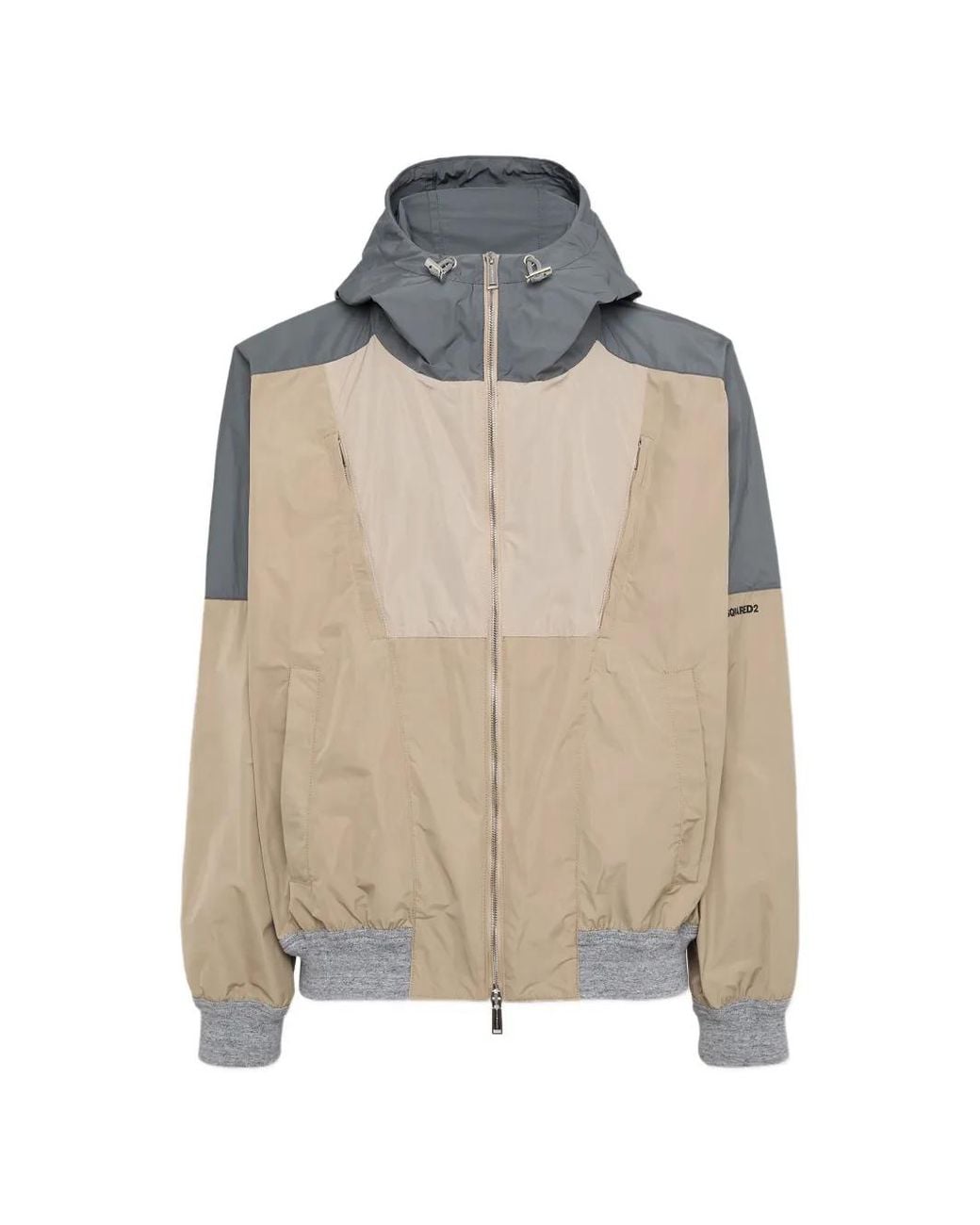 DSquared² Natural Hooded Bomber Jacket for men