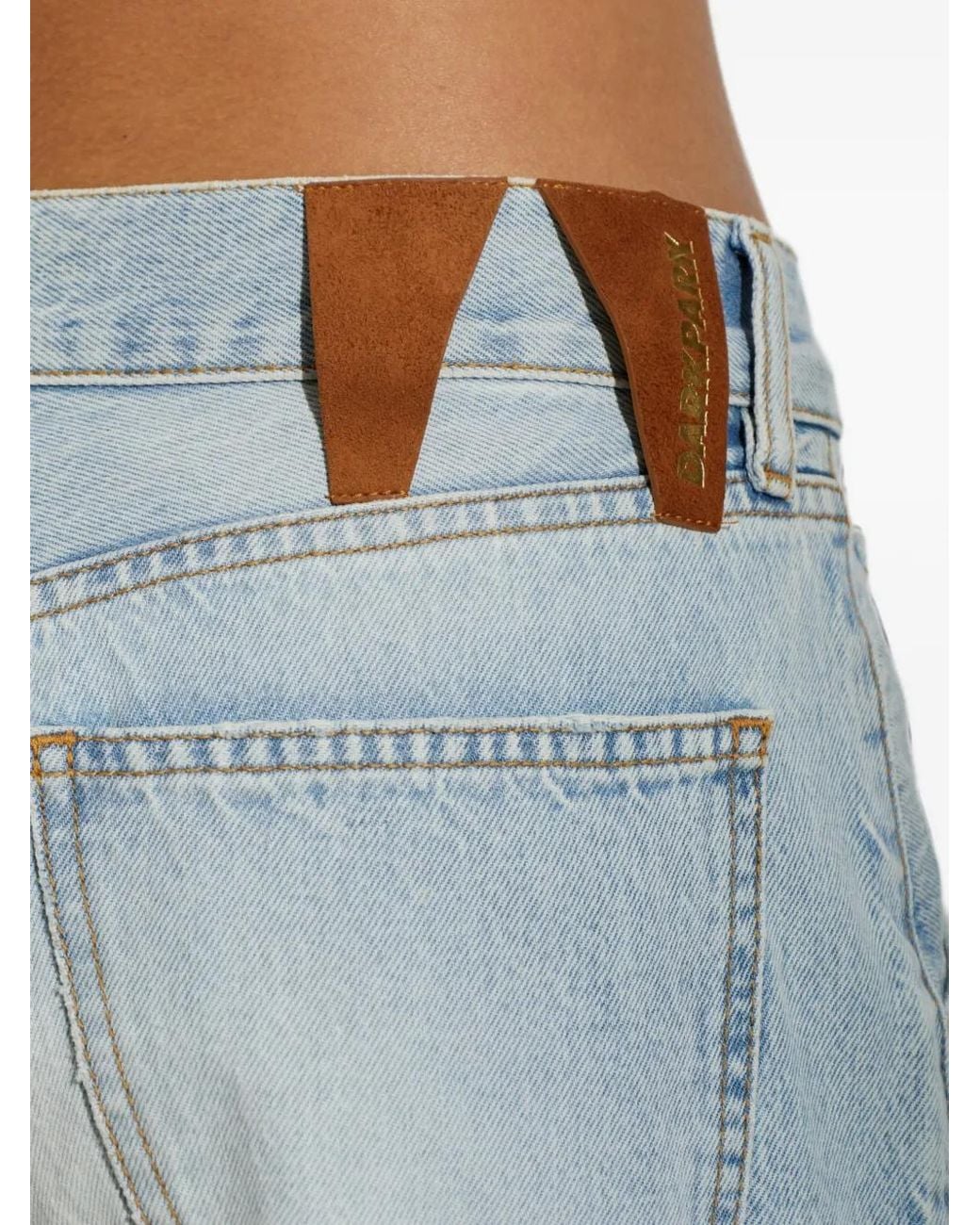 DARKPARK Blue Khris Barrel-Leg Jeans