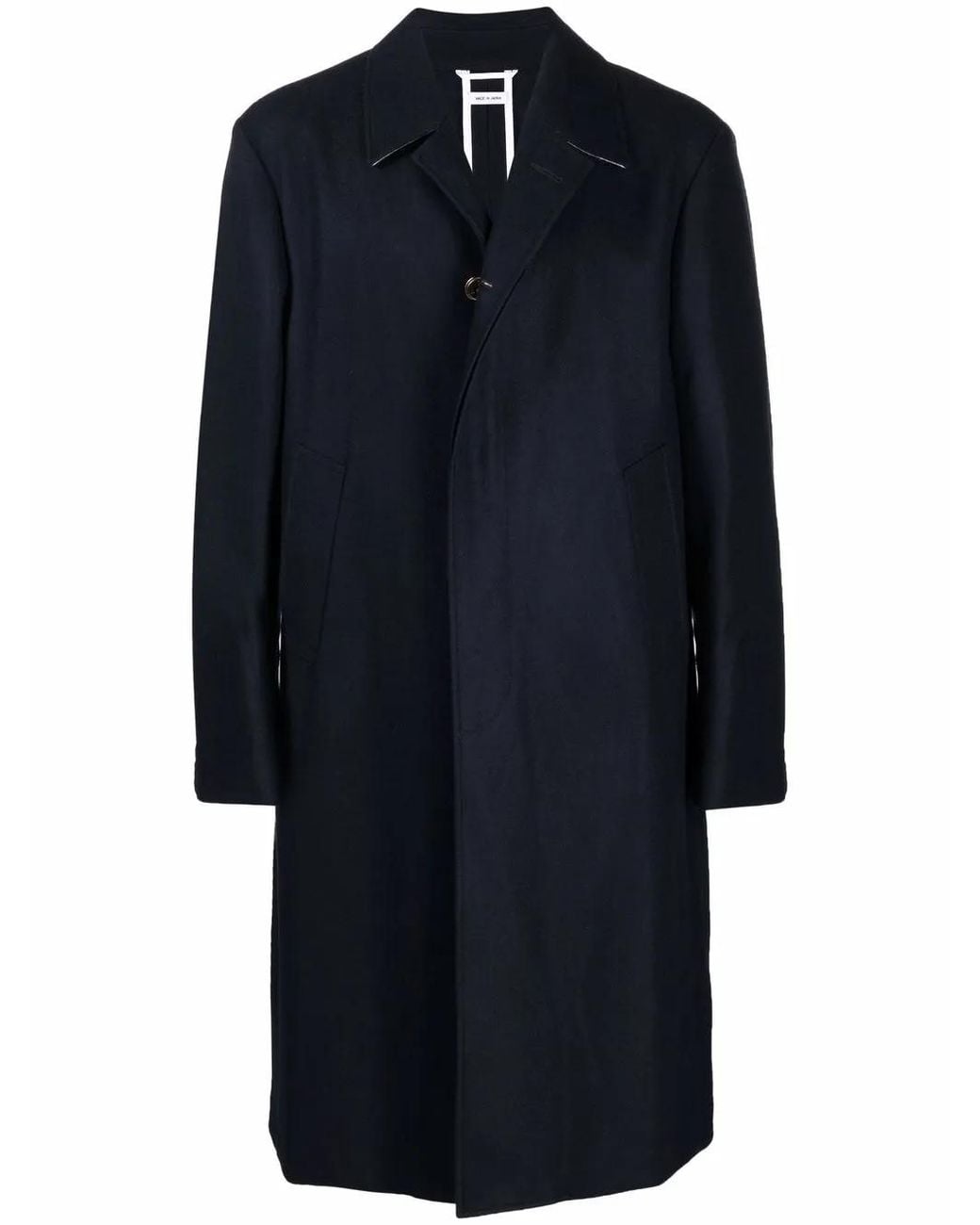 Thom Browne Blue Single-Breasted Coat for men