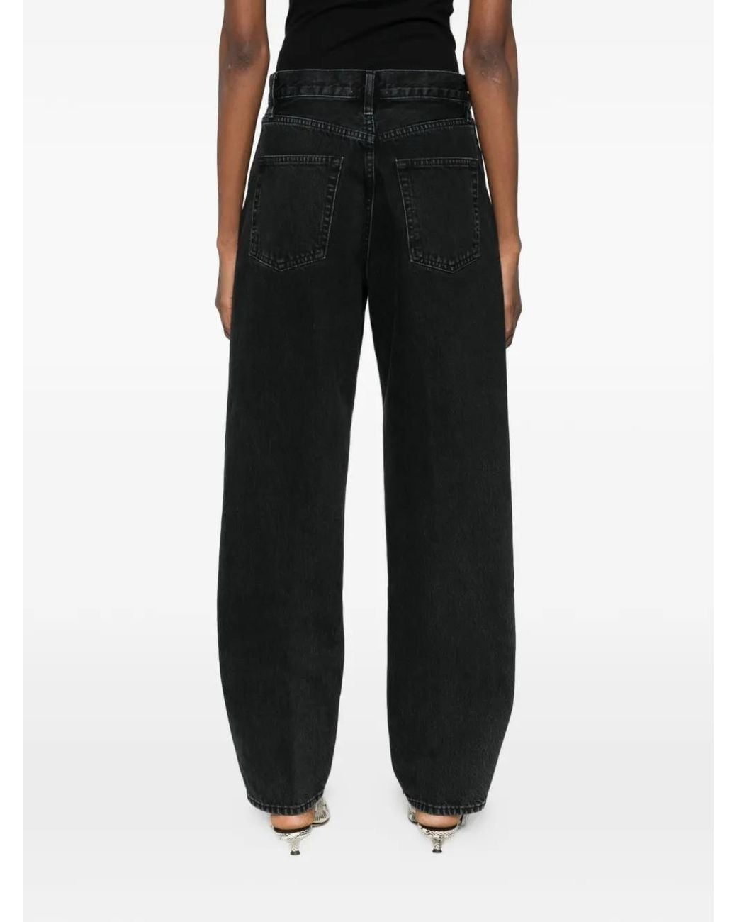 FRAME Black The Neat Cotton Denim