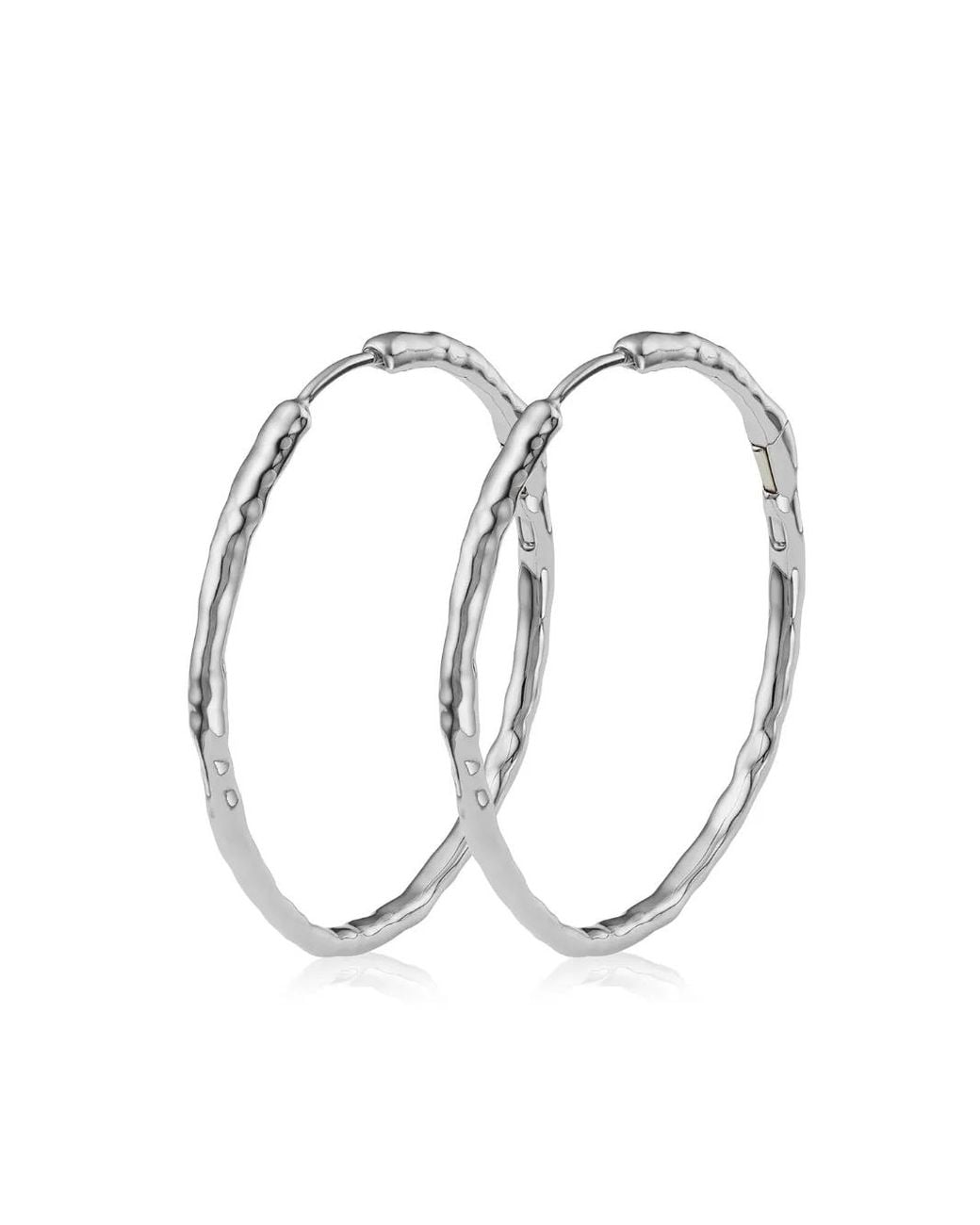 Monica Vinader Metallic Siren Muse Hoop Earrings