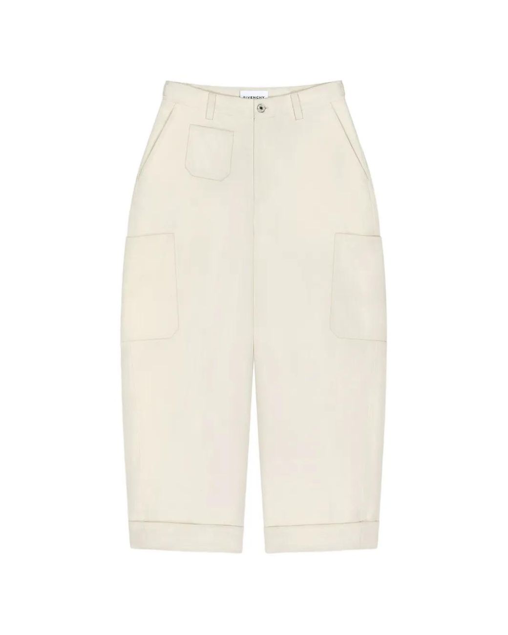 Givenchy White Multi-Pocket Cargo Pants
