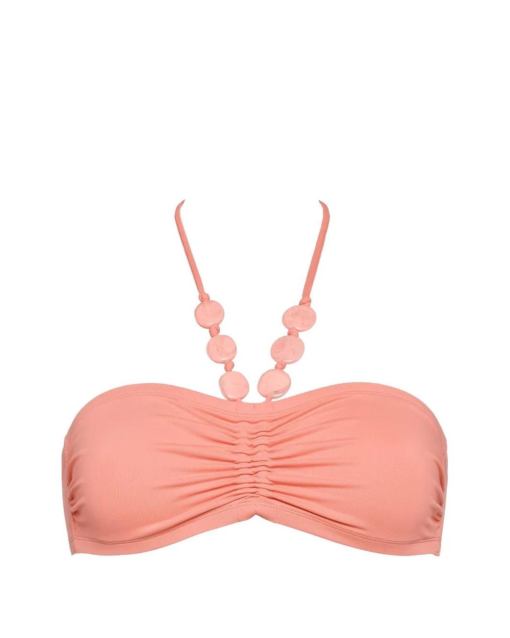 Eres Pink Lana Beaded Bikini Top
