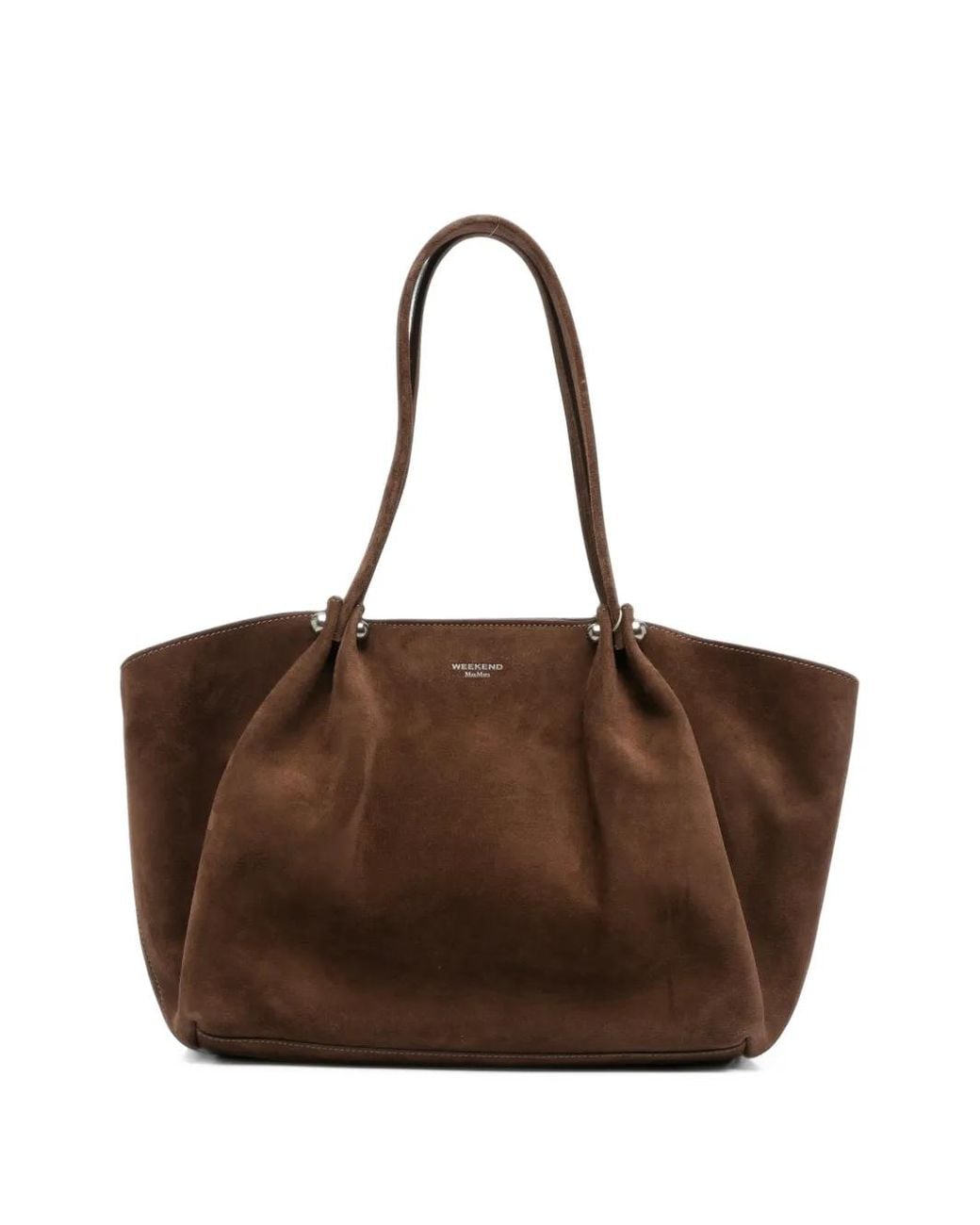 Weekend by Maxmara Brown Suede Tote Bag