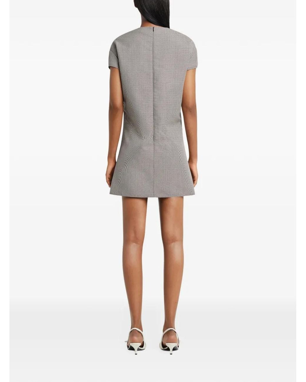 Courreges Gray Heritage Houndstooth Dress