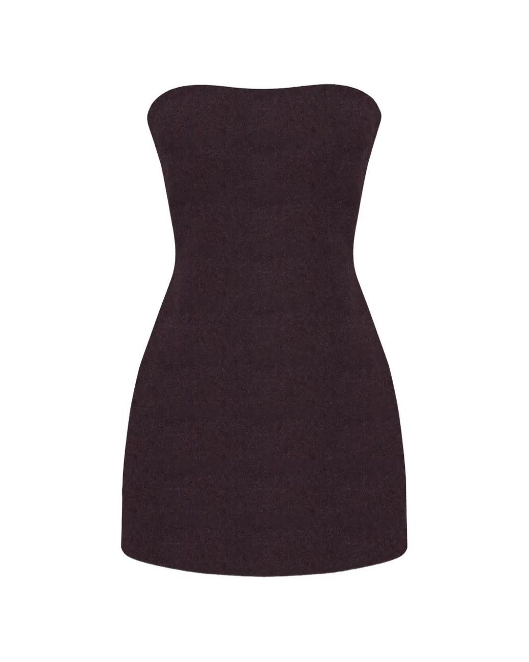 Occleus Purple Liv Strapless Mini Dress