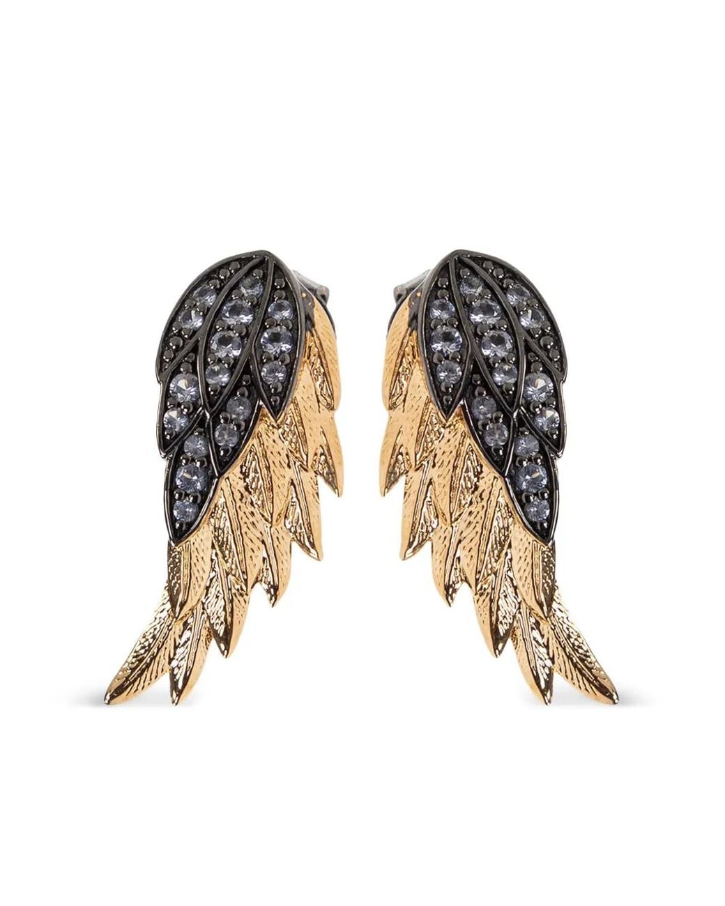 Zadig & Voltaire Black Rock Feather Earring