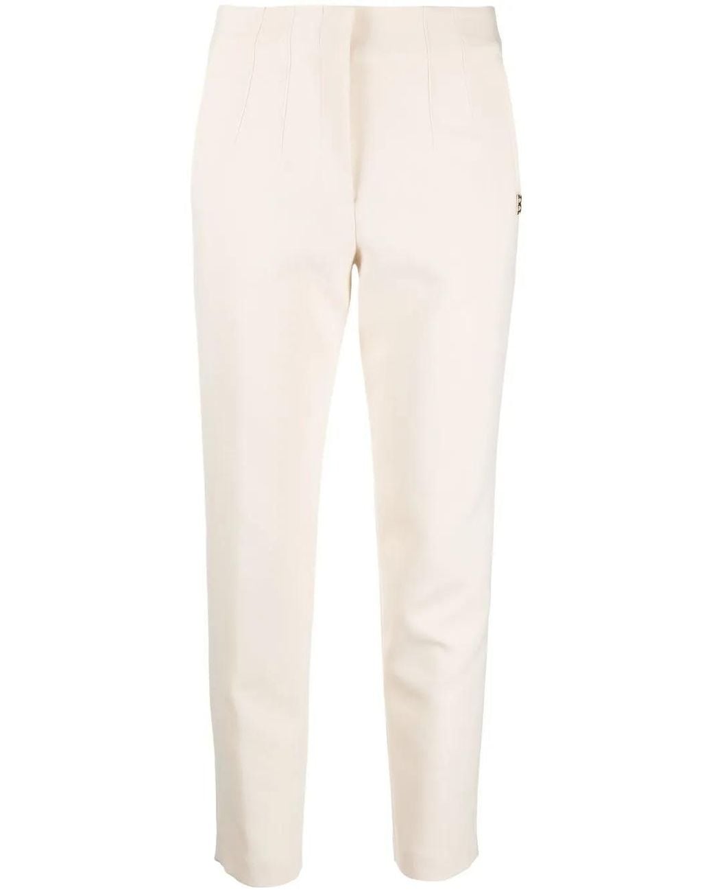 Blugirl Blumarine Natural Cropped Tapered Trousers