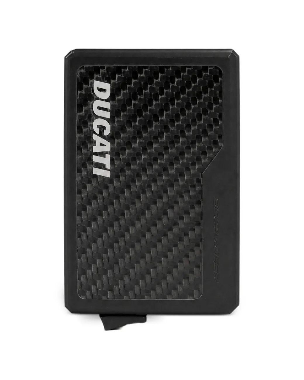 Piquadro Black X Ducati Logo-Print Cardholder