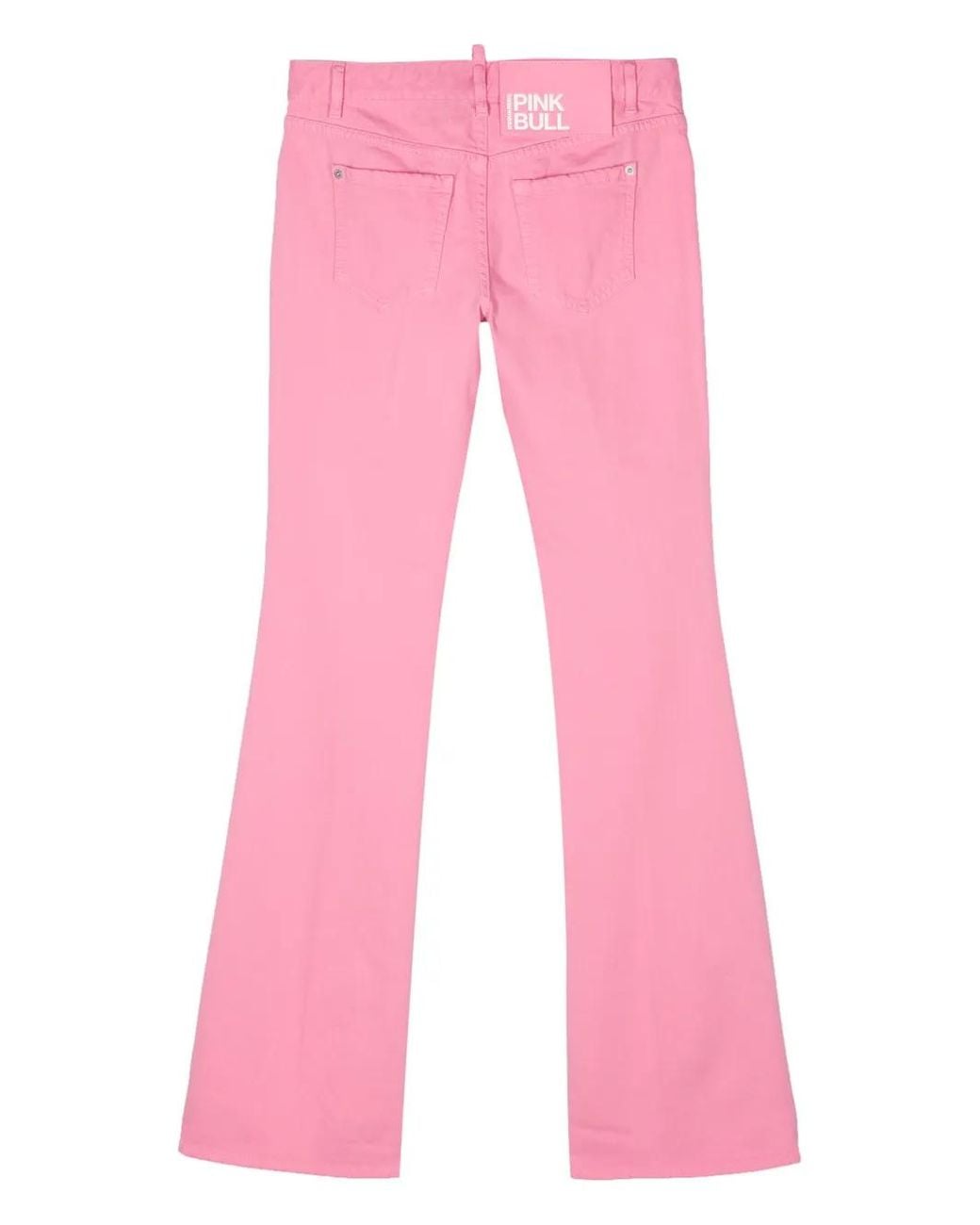 DSquared² Pink Mid-Rise Flared Jeans
