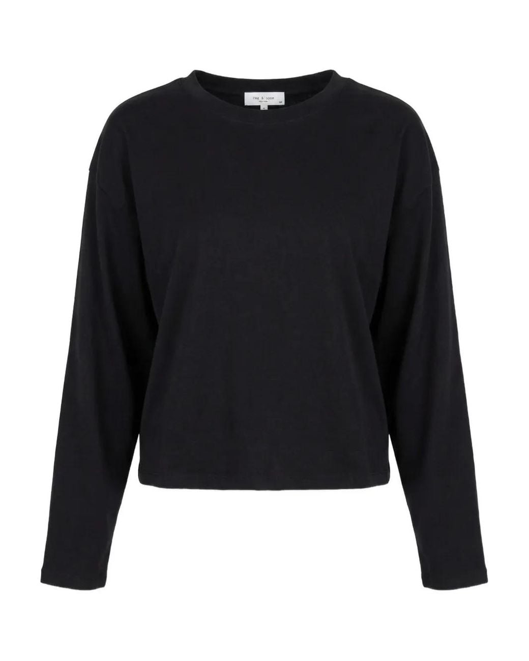 Rag & Bone Black Long-Sleeved T-Shirt