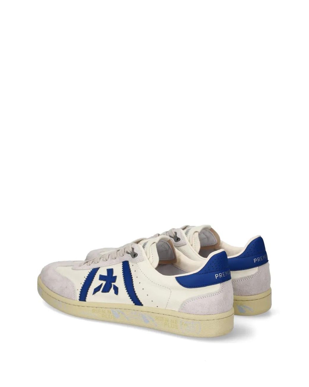 Premiata Blue Bonnie Logo-Patch Sneakers for men