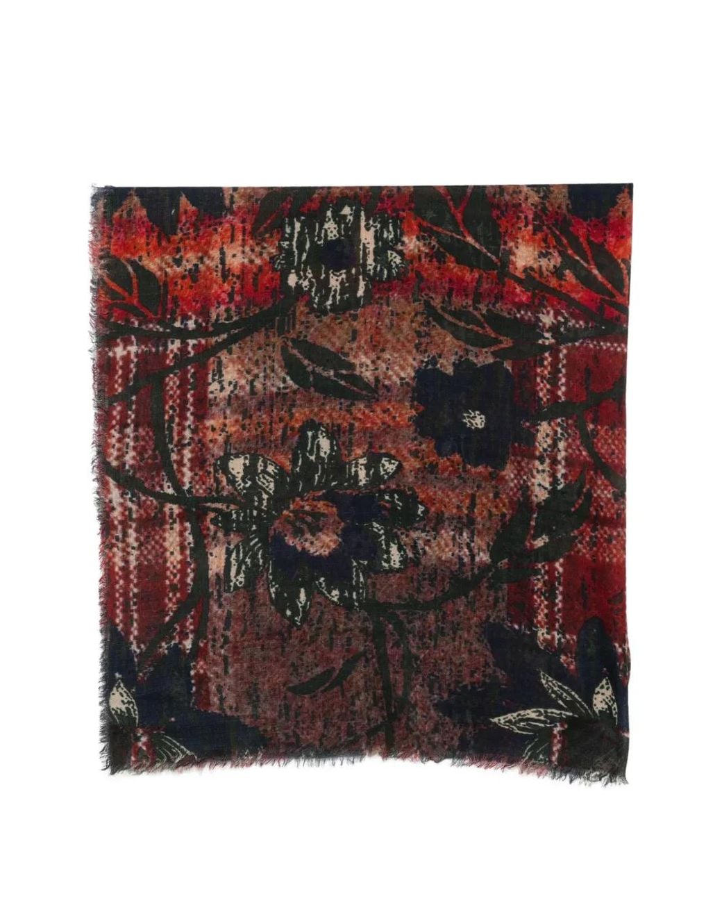 SGOMBERO CANTINE Red Schal Mit Blumenprint