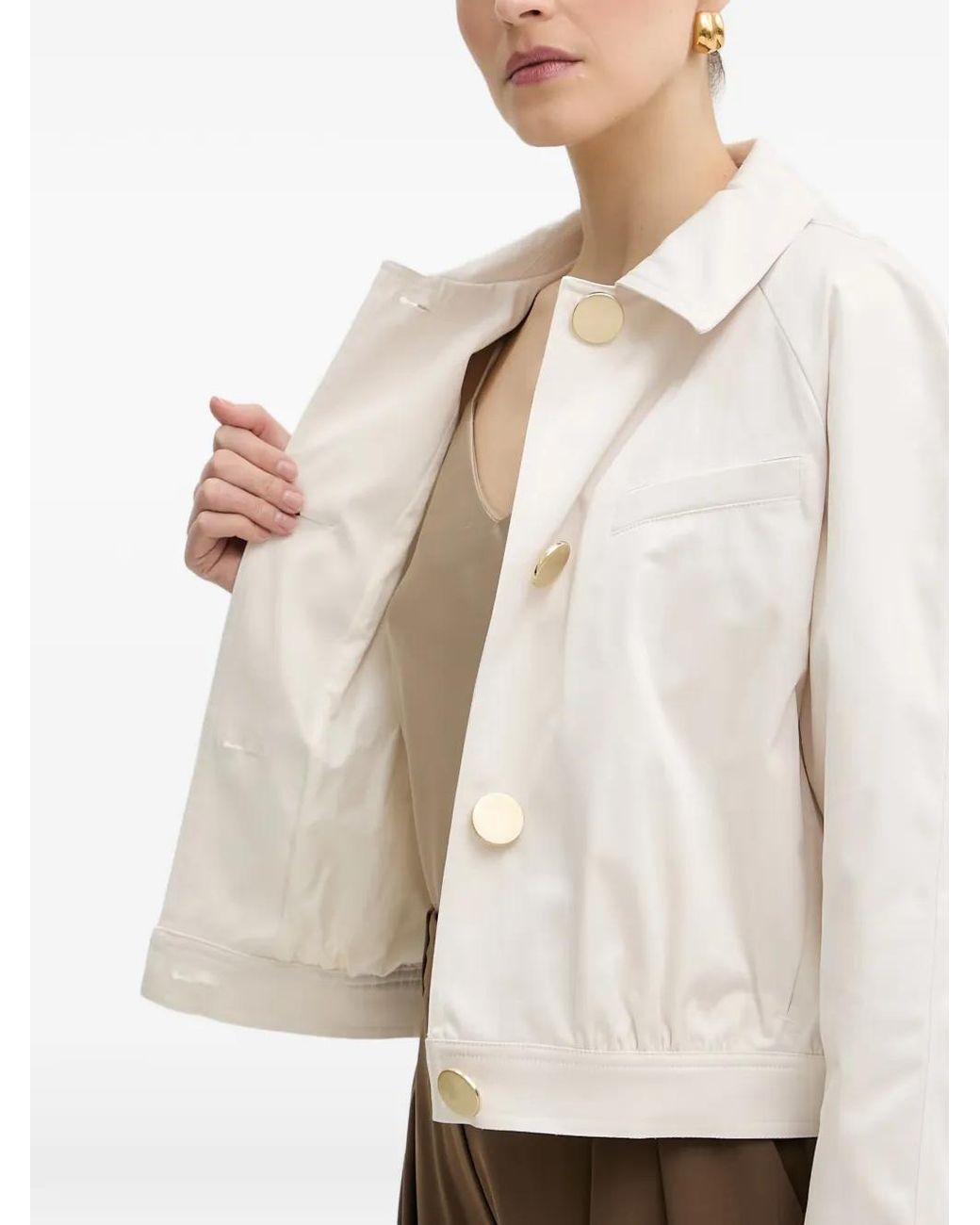 ARMANI EXCHANGE White Lightweight Bomber Jacket