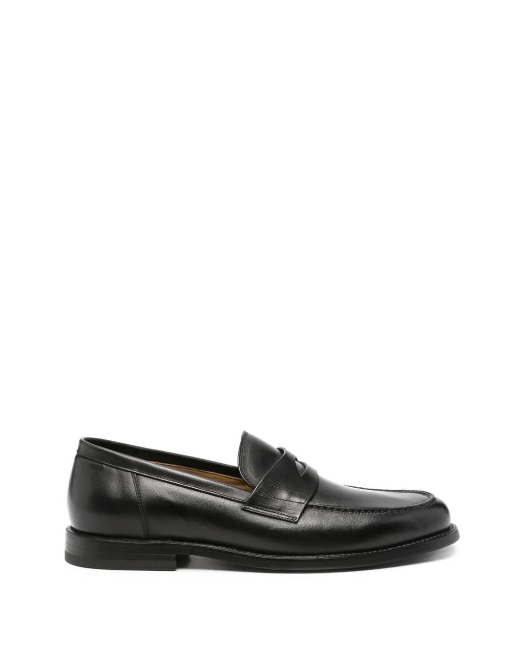 Neil Barrett Black Leather Penny Loafers for men