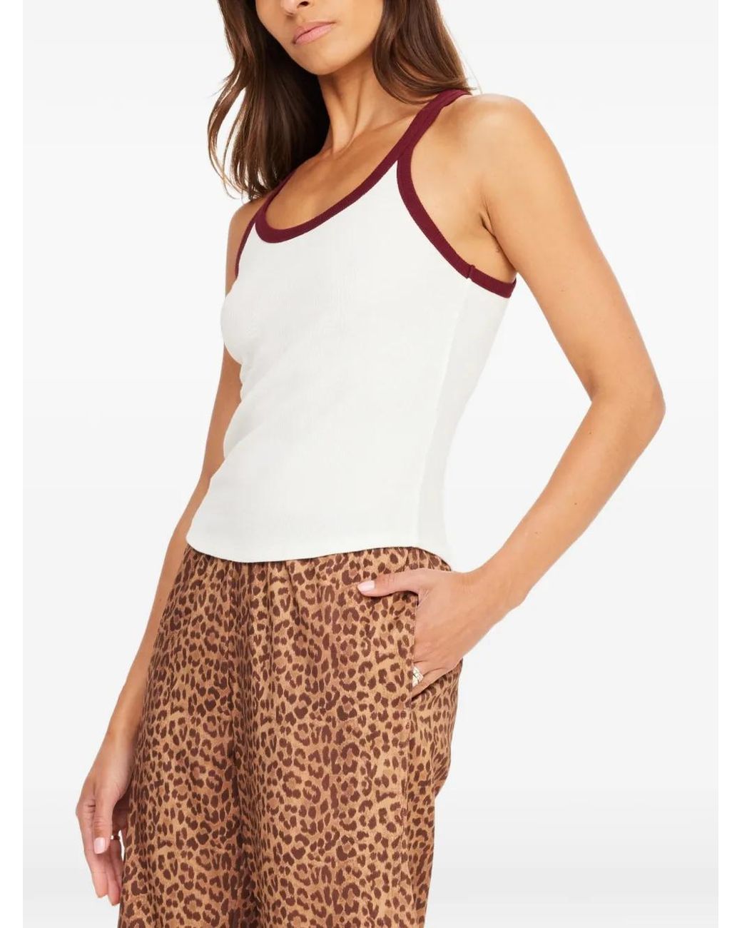 The Upside Pink Pipa Ribbed Tank Top