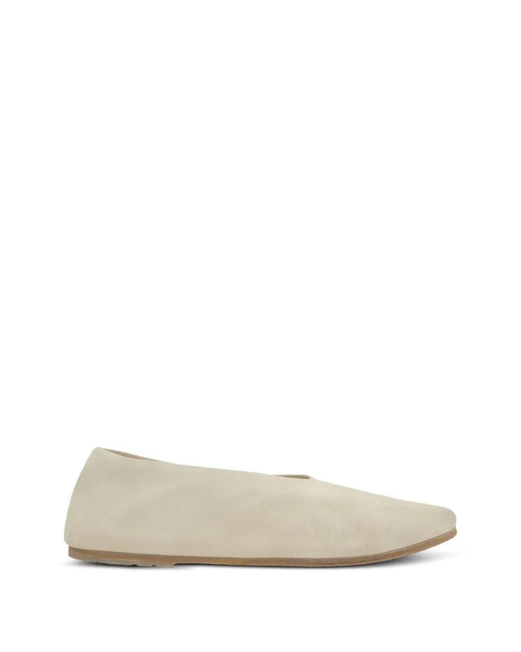 Marsèll White Sand Flat Ballet Shoes