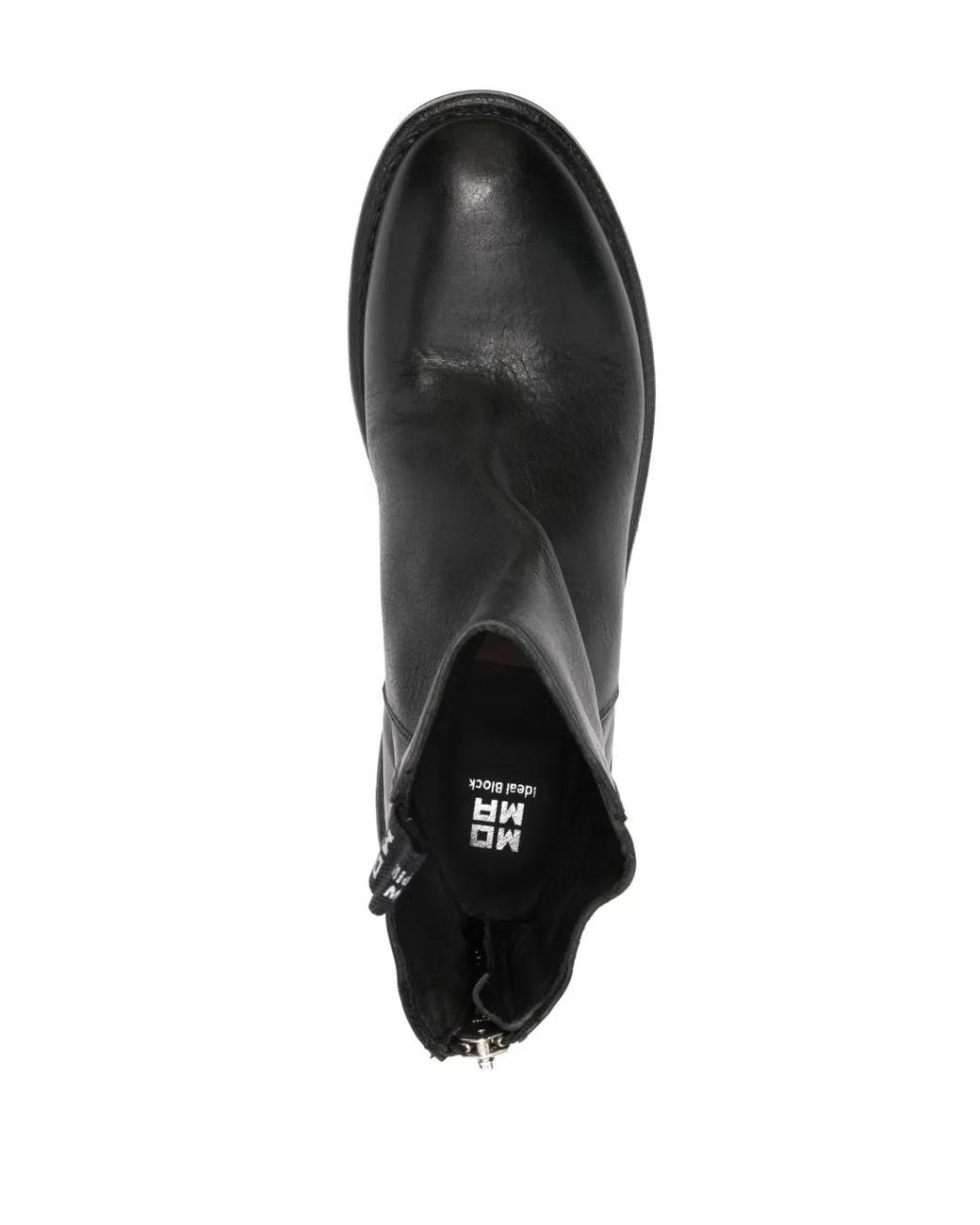Moma Black Logo-Tag Boots for men