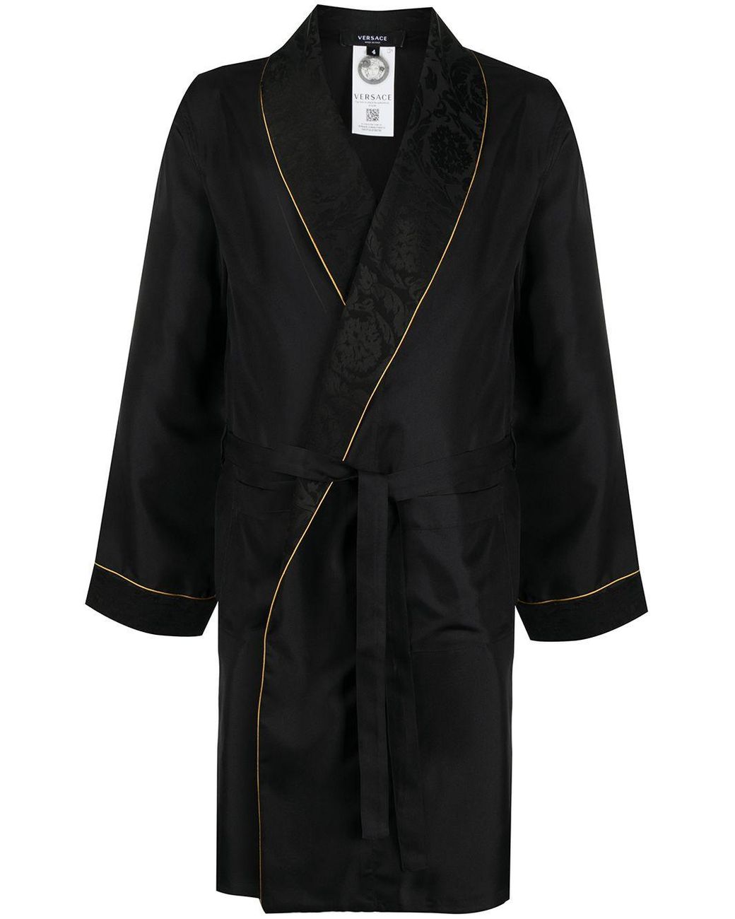 mens versace silk robe