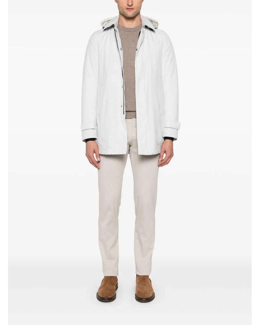 Herno White Padded Coat for men