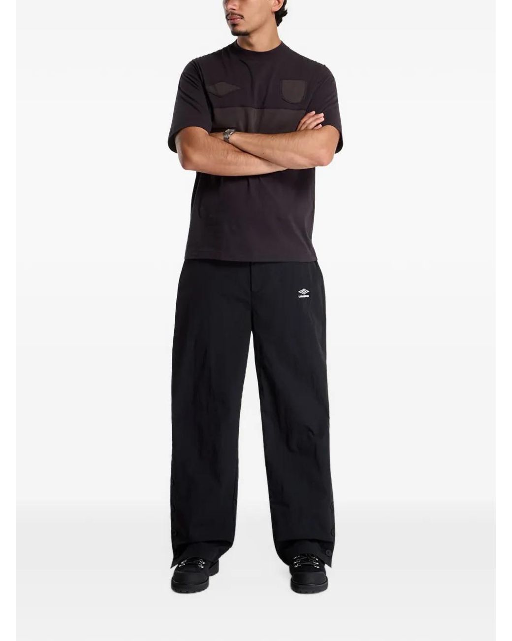 Umbro Black Button-Fastening Track Pants for men