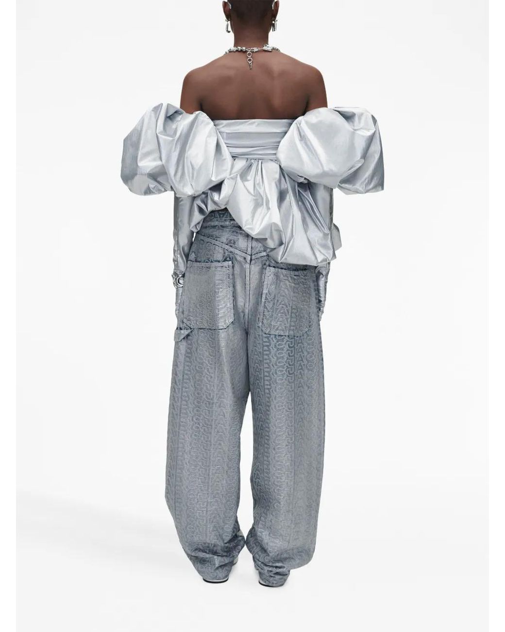 Marc Jacobs Bubble Metallic-Finish Top
