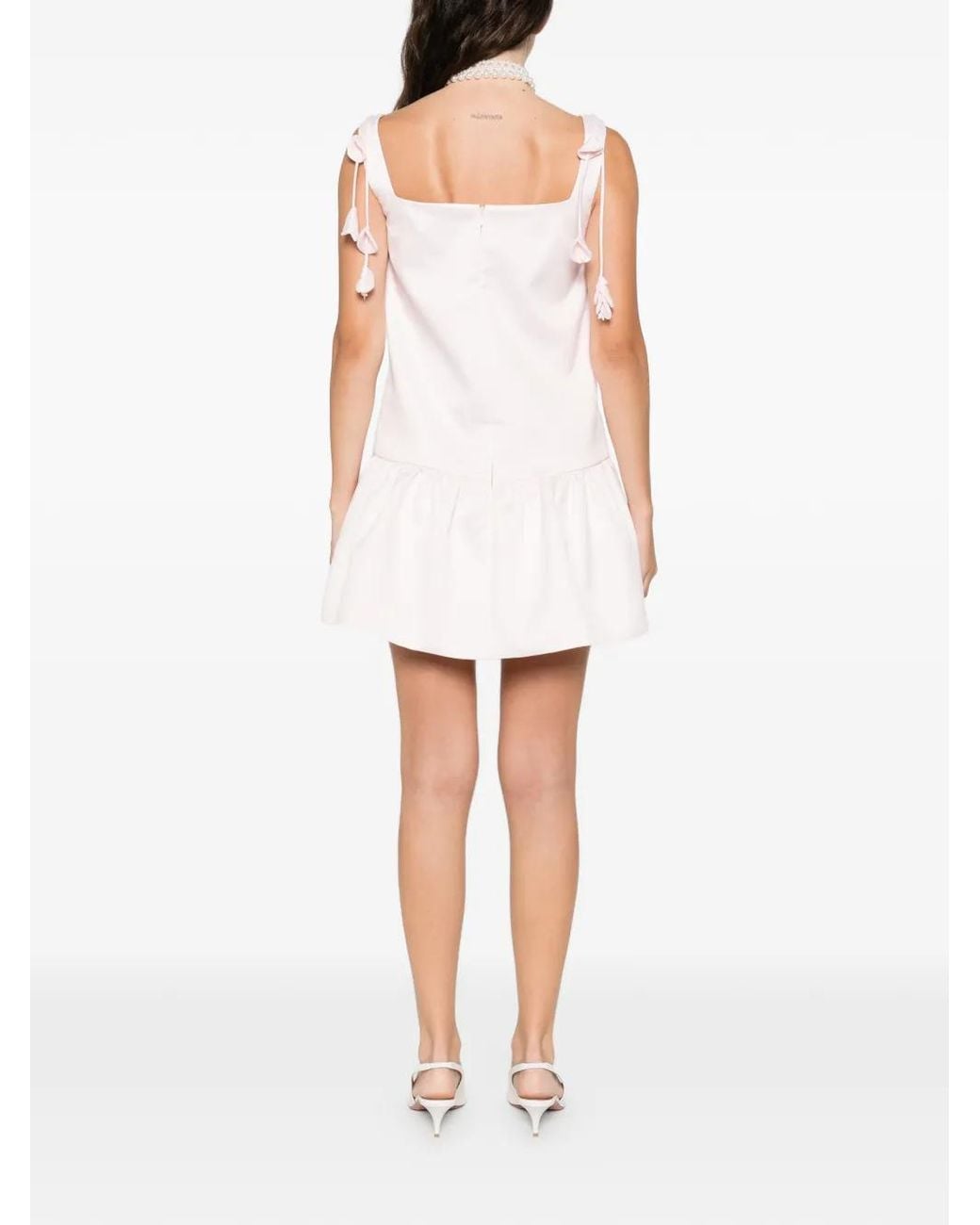 Self-Portrait Pink Taffeta Mini Dress