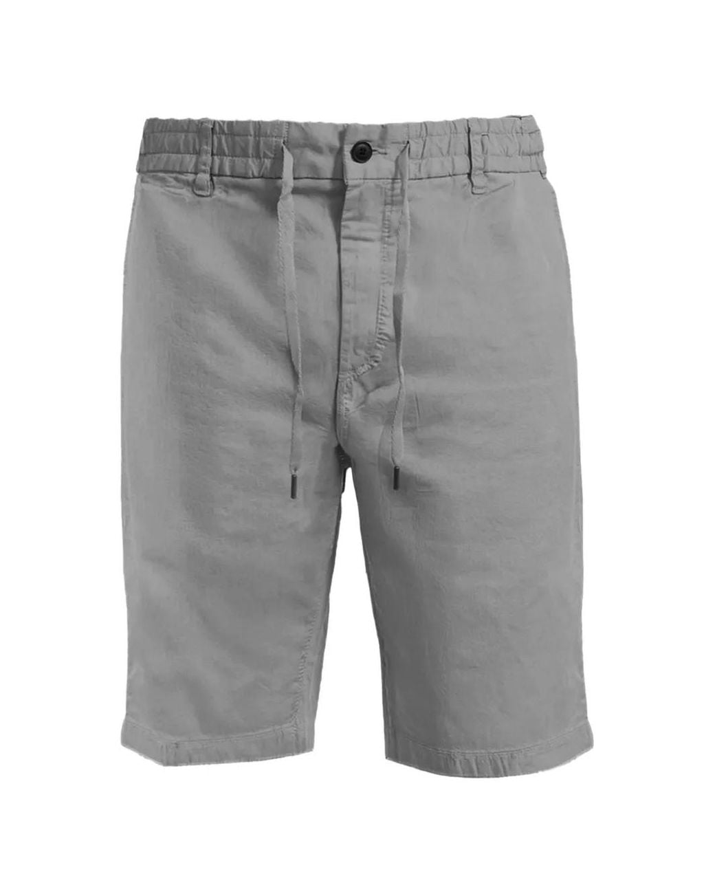 Boss Gray Drawstring Bermuda Shorts for men