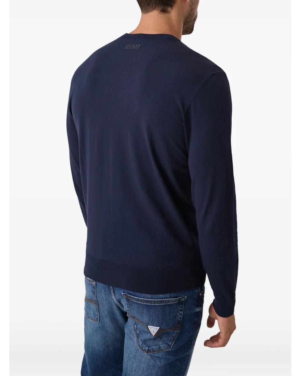 Guess Blue Kadir Tech Sweater for men