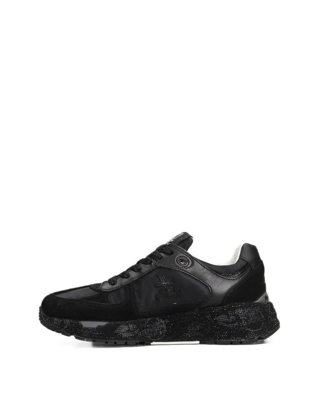 Premiata Black Mased Panelled Sneakers