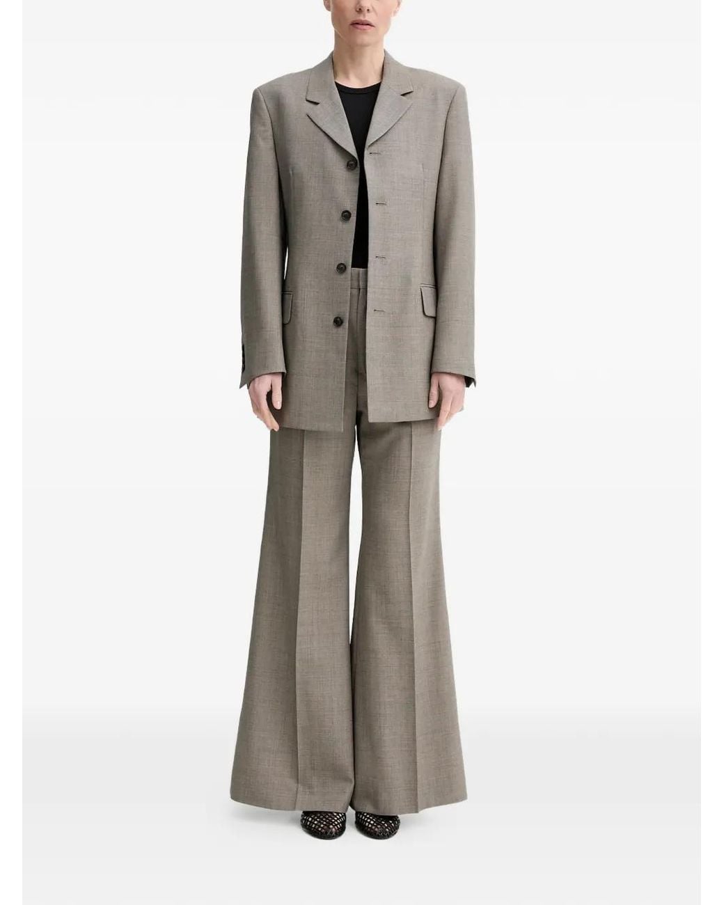 Filippa K Gray Buttoned Blazer